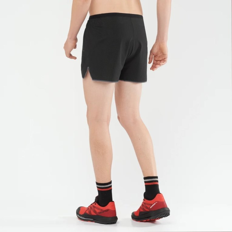 Black Salomon Sense Aero 3'' Men's Shorts | IE PL2470